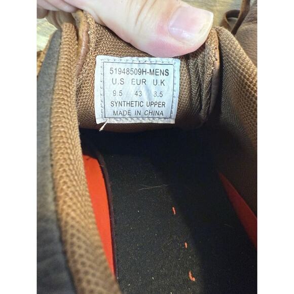 Levi’s Brown Leather Casual Sneakers Men’s Size 9.5 Lace Up Low Top - Picture 5 of 10